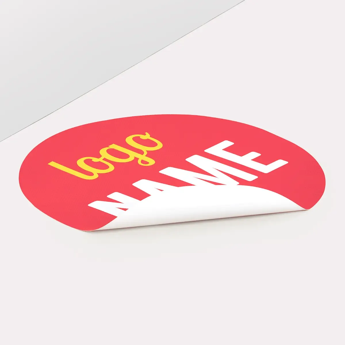 Vloersticker met anti-slip laminaat voor veilige looproutes